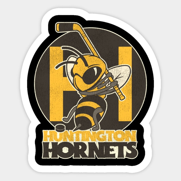 Defunct Huntington Hornets Hockey Team Sticker by Defunctland